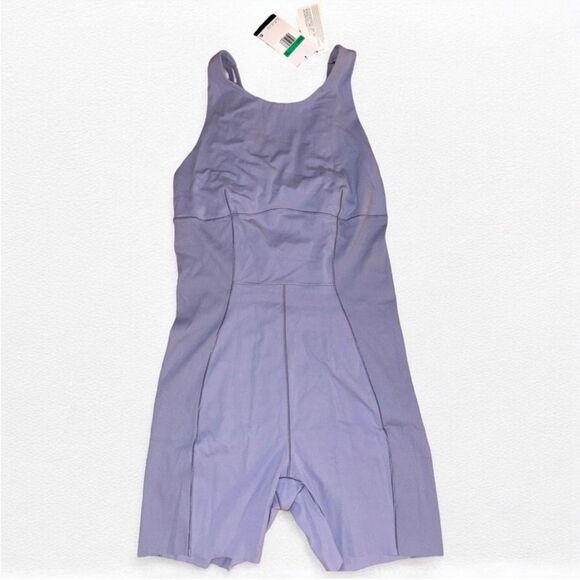 Nike Yoga Dri-Fit Luxe Women’s 5" Jumpsuit Lavender Purple size XL NWT - Picture 1 of 9